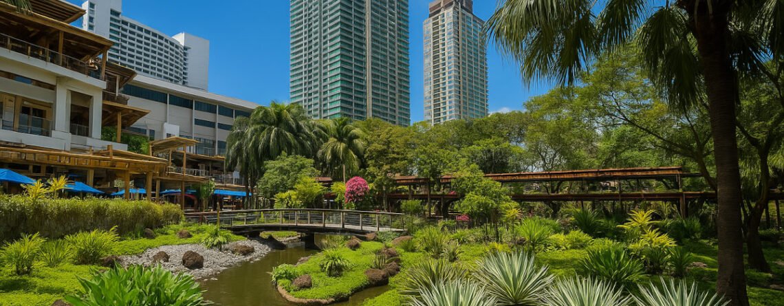 Greenbelt mall in Makati, Metro Manila, is an upscale shopping mall offering green parks with a lot of pathways. A green lung in a dense and congested city that's not lacking urban sprawl.